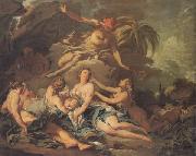 Francois Boucher Mercury confiding Bacchus to the Nymphs